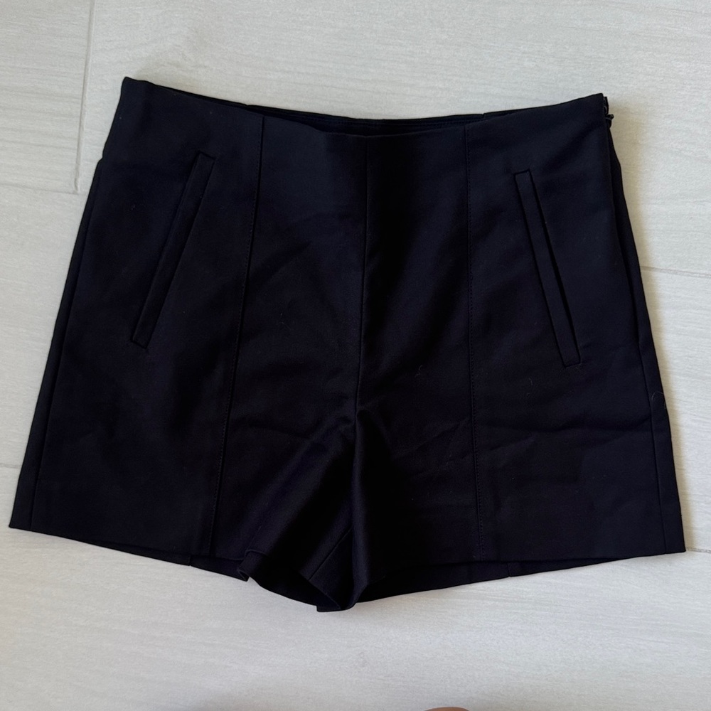 1. State Black High Waist Women's Shorts